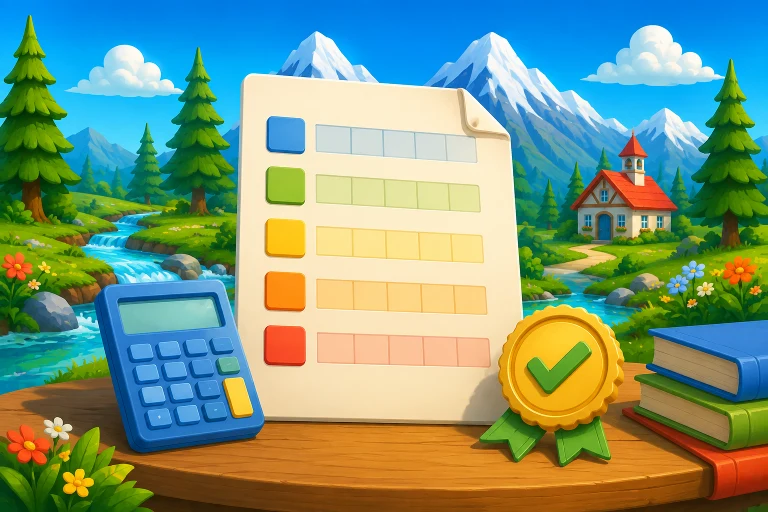 Calculate grades/scores